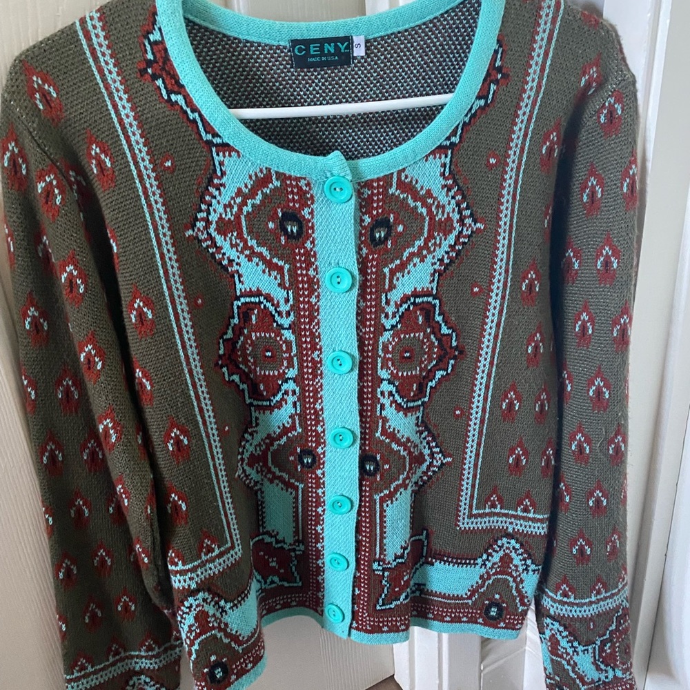 Ceny sweater button up.  Size S.